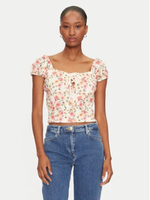 Guess Bluzka W5GP13 KCVA1 Beżowy Slim Fit
