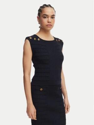 Guess Bluzka W5YR12 Z0130 Granatowy Regular Fit