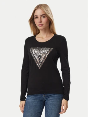 Guess Bluzka W6BI57 K7387 Czarny Regular Fit
