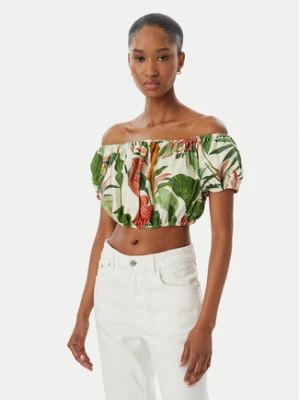 Guess Bluzka W6GHA1 W2447 Zielony Regular Fit