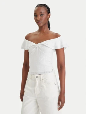 Guess Bluzka W6GP23 K3106 Biały Regular Fit