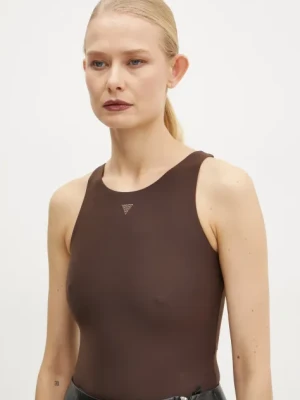 Guess body KIM damskie kolor brązowy W4YP46 KCDE0