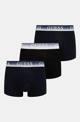 Guess bokserki 3-pack męskie kolor niebieski U4BG13.K6YW1