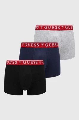 Guess bokserki 3-pack BRIAN męskie kolor szary U97G01 KCD31