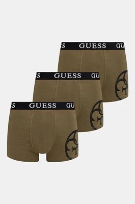 Guess bokserki 3-pack męskie kolor zielony