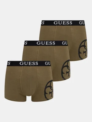 Guess bokserki 3-pack męskie kolor zielony