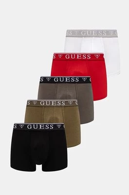 Guess bokserki 5-pack męskie kolor czerwony U4YG16 K6YW1