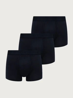 Guess bokserki dopasowane męskie bawełniane z elastanem HERO 3-pack granatowy