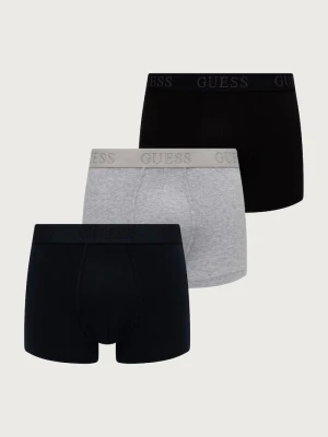 Guess bokserki dopasowane męskie bawełniane z elastanem JOE 3-pack czarny