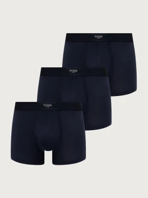 Guess bokserki dopasowane męskie JAVIER 3-pack granatowy