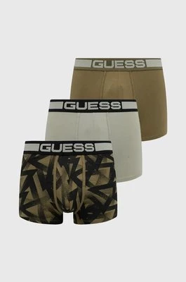 Guess bokserki JOE 3-pack męskie kolor zielony U4BG05.K6YW1