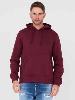 GUESS Bordowa męska bluza, Rozmiar S