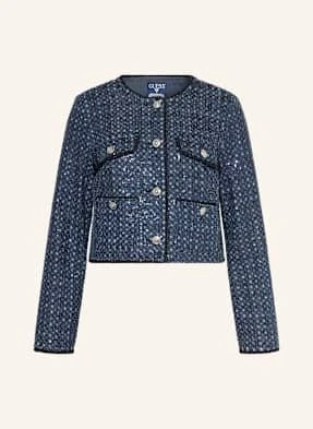 Guess Kurtka Elisa Z Cekinami blau