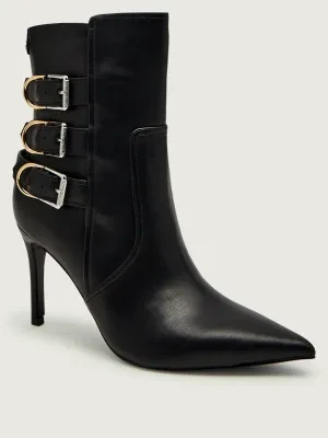 Guess Botki na szpilce RICALY | z dodatkiem skóry