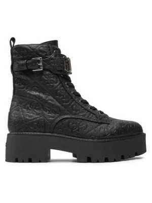 Guess Botki Vaires FLTSOM FAL10 Czarny