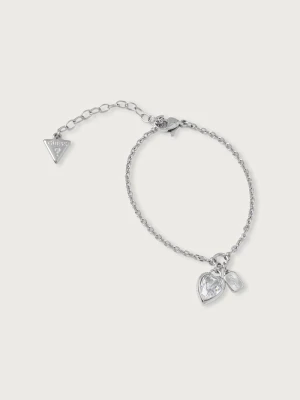 Guess bransoletka damska CRYSTAL LOVE srebrny