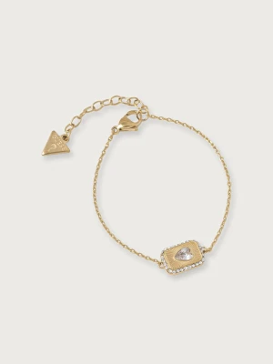 Guess bransoletka damska ze stali nierdzewnej CRYSTAL LOVE złoty