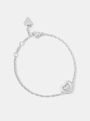 Guess bransoletka L.O.V.E. srebrny