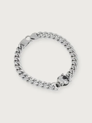 Guess bransoletka męska PANTHER srebrny