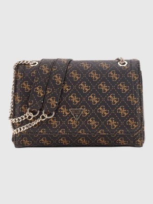 GUESS Brązowa damska kopertówka Noelle II