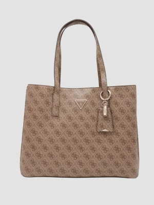 GUESS Brązowa damska shopperka Katya Multi