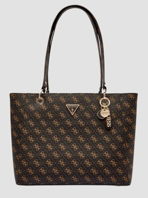 GUESS Brązowa damska shopperka logowana Noelle Tote