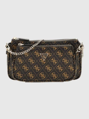 GUESS Brązowa kopertówka damska Noelle II