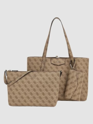 GUESS Brązowa shopperka Eco Brenton Tote