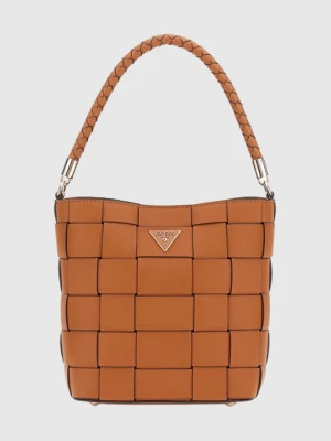 GUESS Brązowa torebka damska Maylee Bucket
