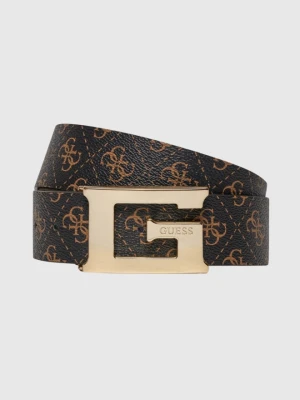 GUESS Brązowy pasek damski Meridian, Rozmiar XS