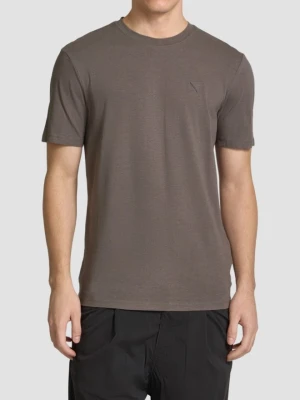 GUESS Brązowy t-shirt męski Hedley, Rozmiar L