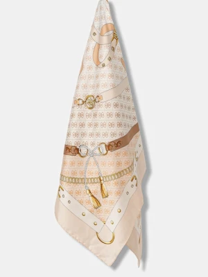 Guess chusta KEFIAH damska kolor beżowy wzorzysta AW5343 POL03