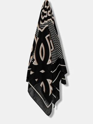Guess chusta KEFIAH damska kolor czarny wzorzysta AW5342 POL03