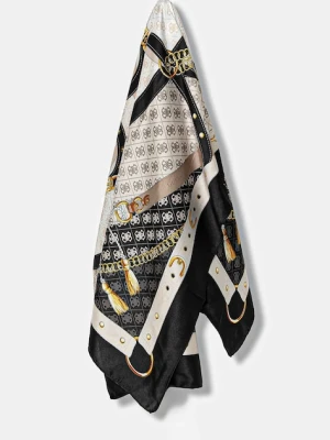 Guess chusta KEFIAH damska kolor czarny wzorzysta AW5343 POL03
