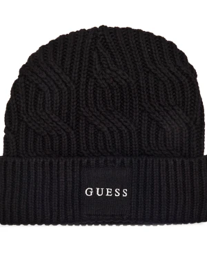 GUESS Czapka CABLE | z dodatkiem wełny