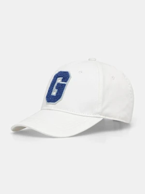 Guess czapka z daszkiem bawełniana kolor biały AW5364 COT01