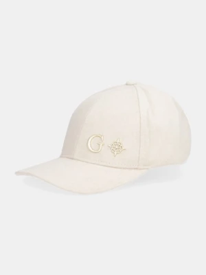 Guess czapka z daszkiem z dodatkiem wełny