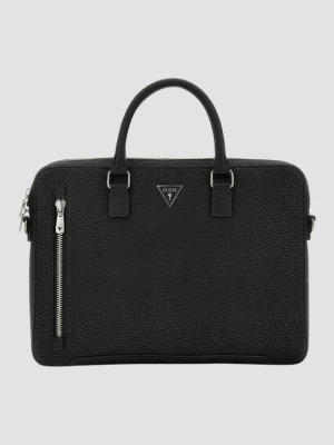 GUESS Czarna aktówka męska Torino Briefcase