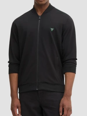 GUESS Czarna bluza męska rozpinana Truck Interlock, Rozmiar XXL