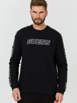 GUESS Czarna bluza z lampasami Arlo