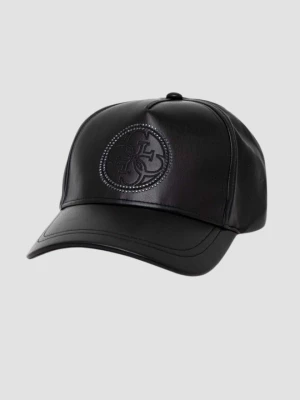 GUESS Czarna czapka z daszkiem Edith Pu Cap