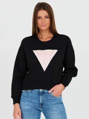 Zdjęcie produktu GUESS Czarna damska krótka bluza, Rozmiar L