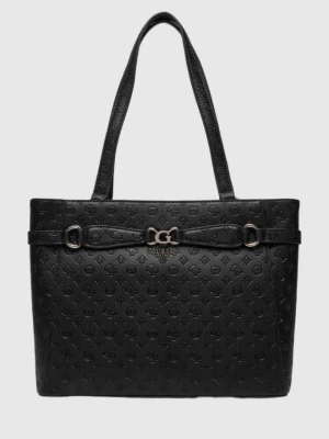 GUESS Czarna logowana shopperka Arlena Logo Noel Tote