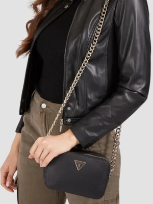 GUESS Czarna mała damska kopertówka Noelle