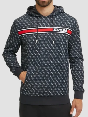 GUESS Czarna męska bluza New Korbin, Rozmiar S