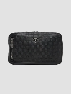 GUESS Czarna męska saszetka Torino Squared
