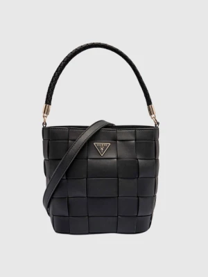 GUESS Czarna torebka damska Maylee Bucket