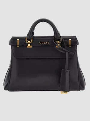 GUESS Czarna torebka Sestri Logo Mini Satchel