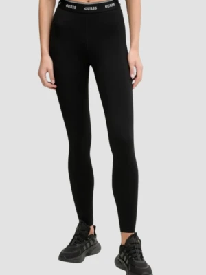 GUESS Czarne damskie legginsy Alba, Rozmiar L