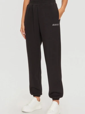 GUESS Czarne damskie spodnie dresowe Cecilia, Rozmiar M